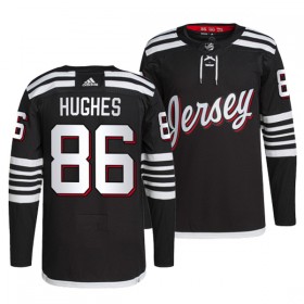 New Jersey Devils tröja Jack Hughes 86 Adidas Svart Tredje Authentic - NHL Tröjor Herr